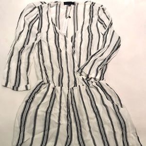 Long sleeve white romper